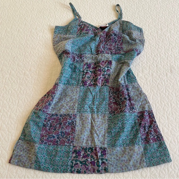 Vintage Go Get Dressed HAUTE COUTURE 90s retro patchwork grunge top